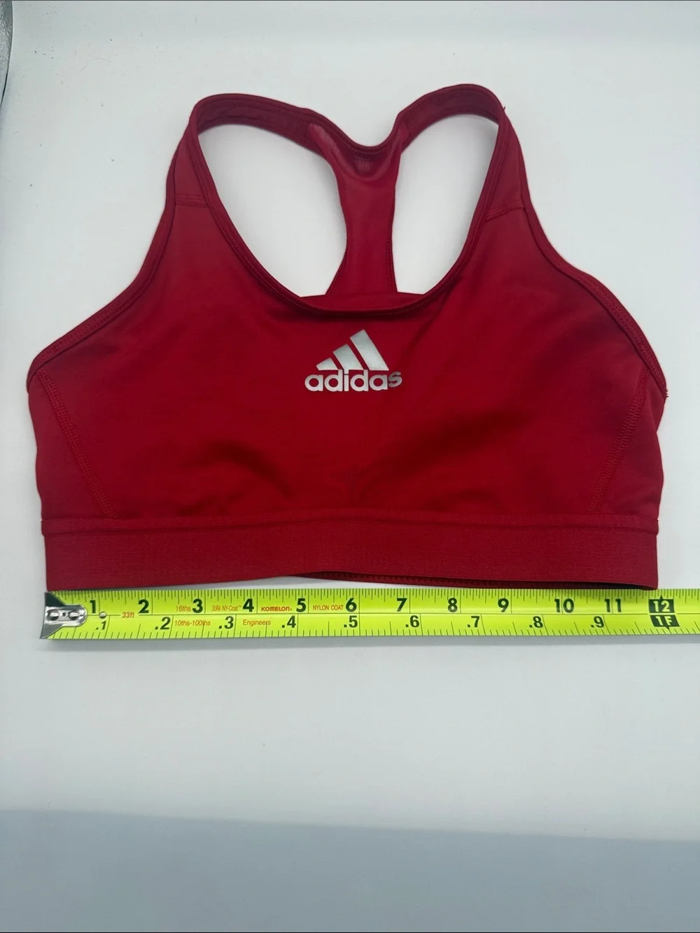 Adidas Red Techfit Medium Support Wireless Sports Bra Size Medium